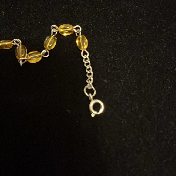 Italian Amber Beads St Anthony Prayer keepsake religious Bracelet - Picture 5 of 5